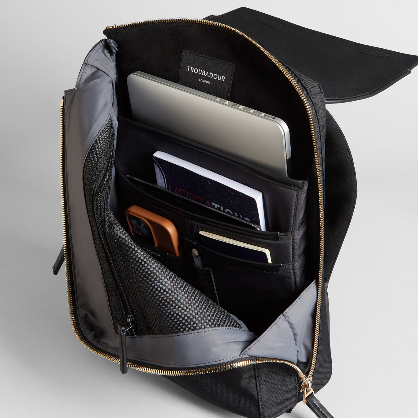 Orbis 1-Pocket Backpack, Lightweight Waterproof Recycled Fabric, Troubadour Goods