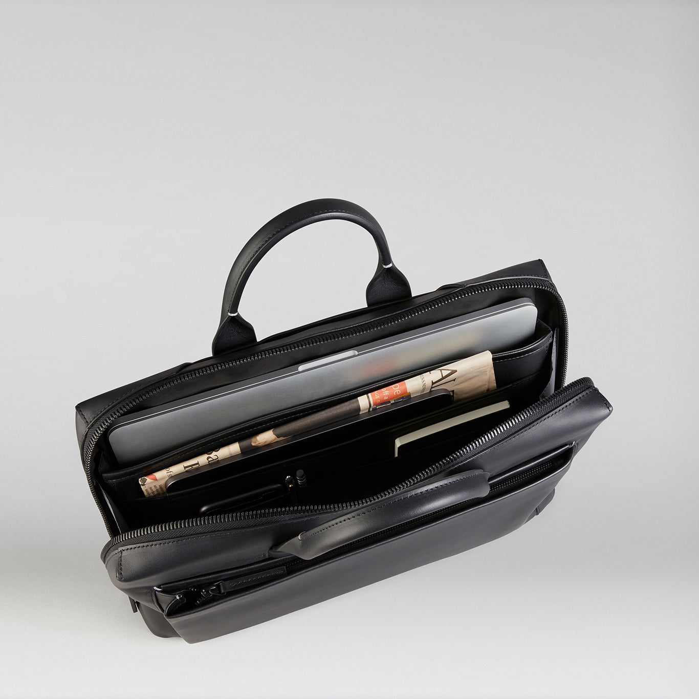 Recycled Leather Pathfinder Slim Briefcase