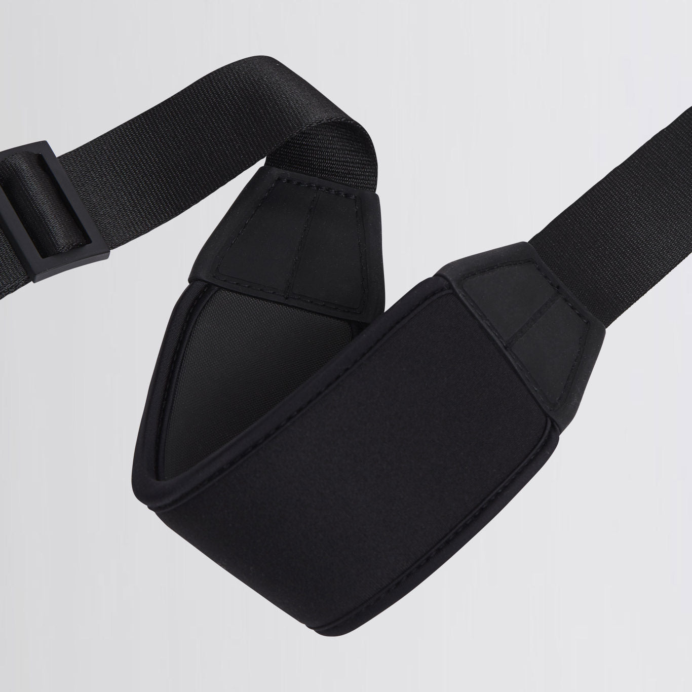 Troubadour fabric shoulder strap, black